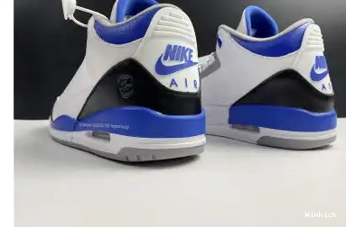 SHOES JORDAN 3 BLUE AIR CT8532-040 RETRO WHITE 0525